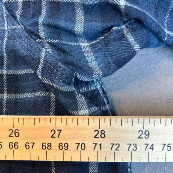 Carhartt Mens Relaxed Fit Blue Plaid Mens Button Flannel Down Sz 3XL - Picture 4 of 7